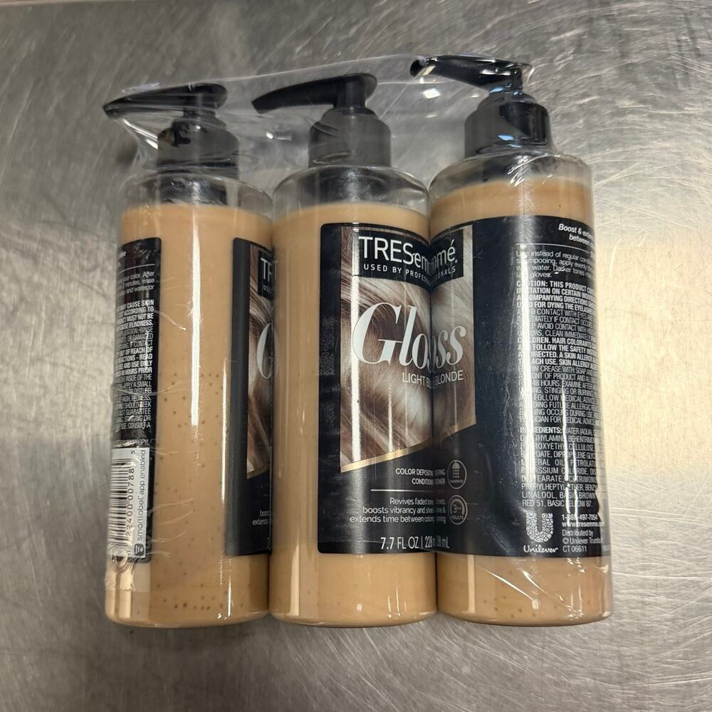 Lot Of 3 TRESemme Gloss Color Depositing Conditioner Light Blonde 7.7oz Sealed